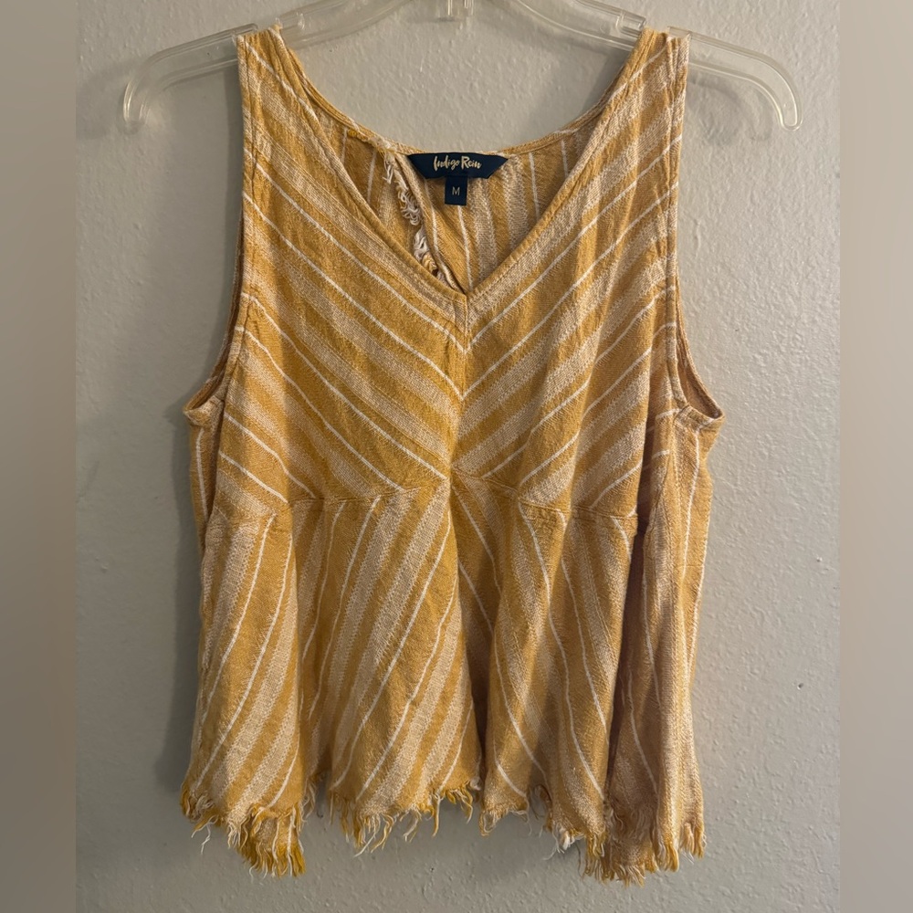 Yellow crop open back